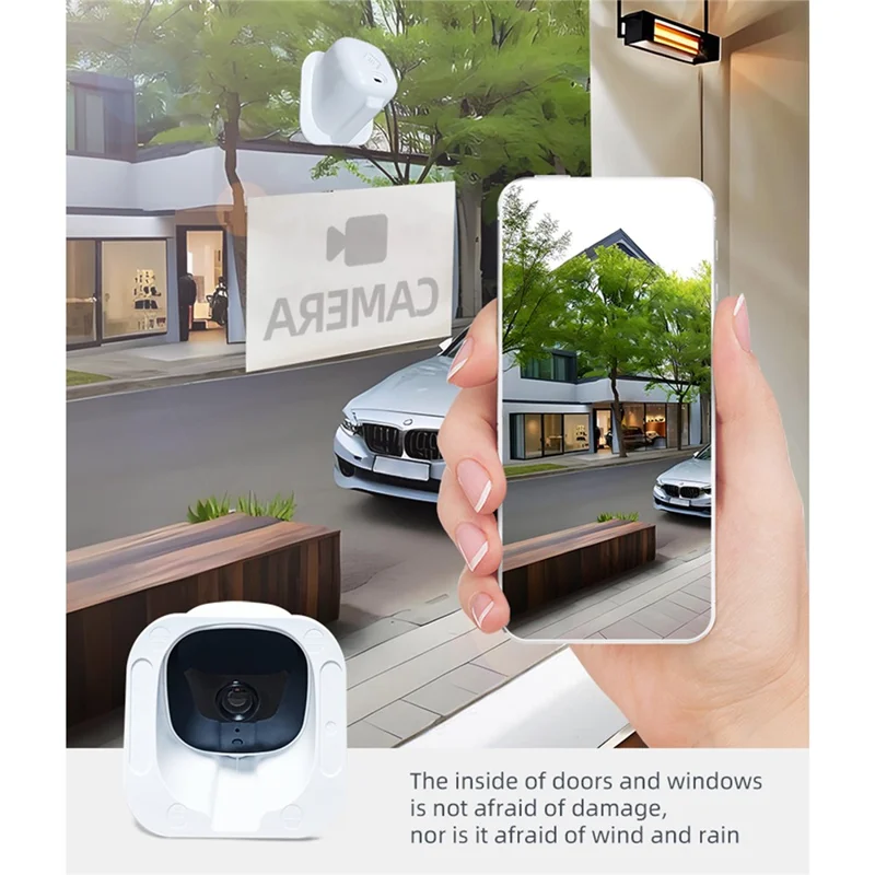 K7 WiFi Camera HD Mini 1080P Full Color Night Vision Two-Way Audio Wide Angle for Indoor Security - White