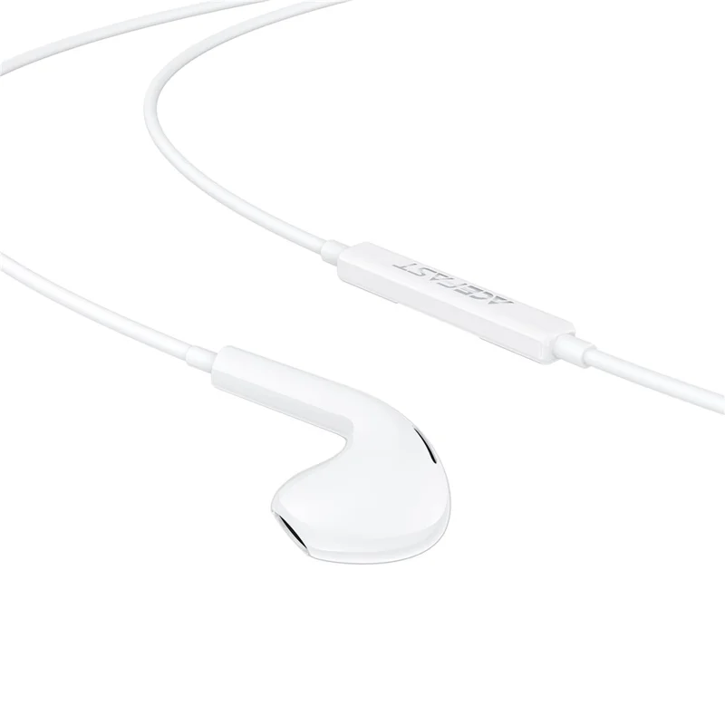 ACEFAST L17 1.2m USB-C Wired Earphones Semi-In-Ear with Mic Three-Button Control - White