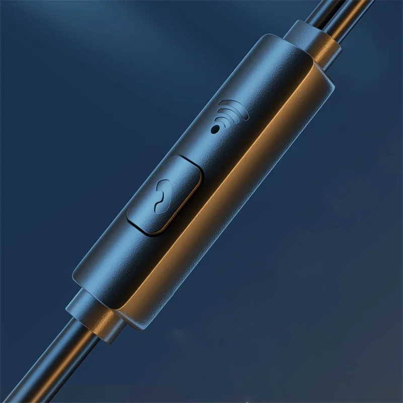 AWEI PC-7 3.5mm Wired Earphones In-ear Mobile Phone Music Headset with Mic Line Control - White