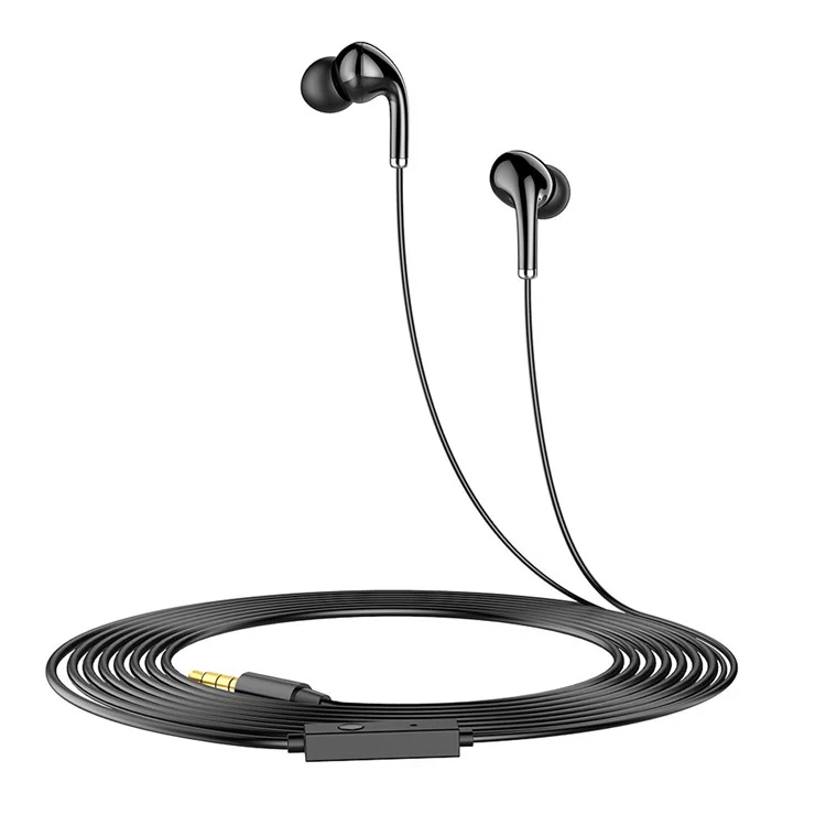 AWEI PC-6 3,5 mm Wired In-ear-ohrhörer Musik-headset Mit Mikrofondrahtsteuerung Für Ios Android-mobiltelefon - Weiß