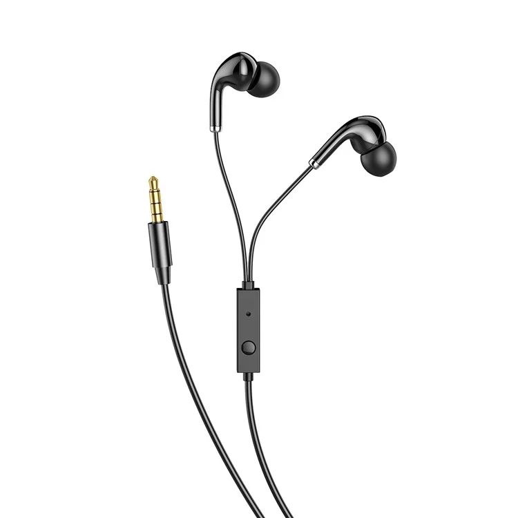 AWEI PC-6 3.5 mm Auriculares de Música Con Auriculares Con Auriculares Con Control de Cable de Micrófono Para el Teléfono Móvil Ios Android - Blanco