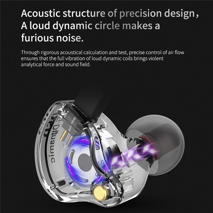 QKZ VK4 Elegante Auriculares In-ear Auriculares Con Micrófono Con Micrófono Con Micrófono Con Micrófono. - Vistoso