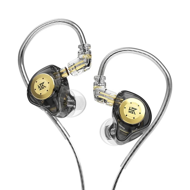 KZ EDX Pro Dynamic Drive HiFi In-ear Headset 3.5mm Wired Phone Computer Music Earphone - Black