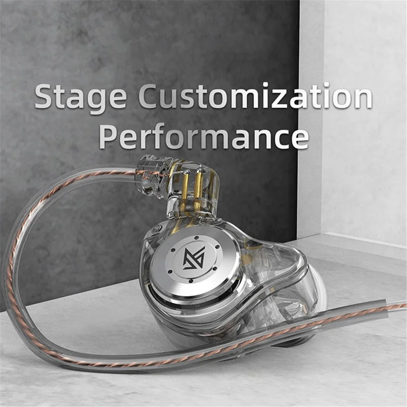 KZ EDX Pro Dynamic Drive HiFi In-ear Headset 3.5mm Wired Phone Computer Music Earphone - Cyan