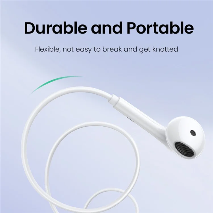 UGREEN 60692 HiTune Auriculares con Cable y Micrófono de 3,5 mm, Auriculares con Control de Volumen, Compatibles con iPhone PS5 PS4 Xbox iPad MP3 Portátil con Conector de 3,5 mm
