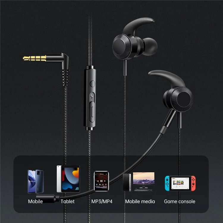 MCDODO HP-1331 MDD Auricular de 3,5 mm Aux con micrófono y control para Android - Verde