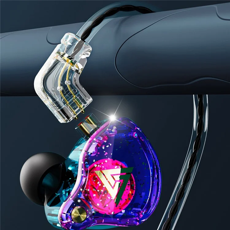 Écouteurs intra-auriculaires QKZ AK6-PRO avec micro HiFi Bass Noise Canceling Pluggable - Multicolore