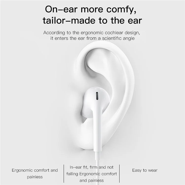 YESIDO YH38 für Huawei Kabelgebundenes Headset Type-C Port Mobiltelefon Drahtsteuerung Musikkopfhörer