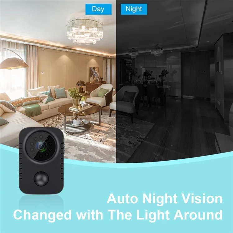 MD29 1080P Night Vision Body Camera 30FPS Video Recorder Clip-On Security Cam Webcam for Home / Outdoor Adventure / Law Enforcement / Cop Guard