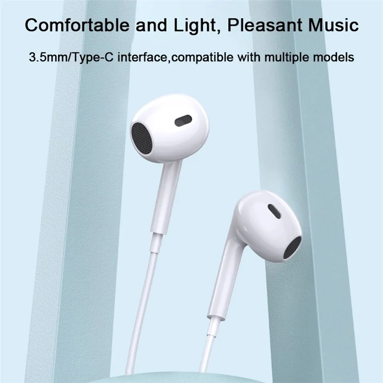 Yoobao L-03 3,5 mm Meio-in-orb Wired Phoedphones Button Control Headset Para Corrida, Ouvindo
