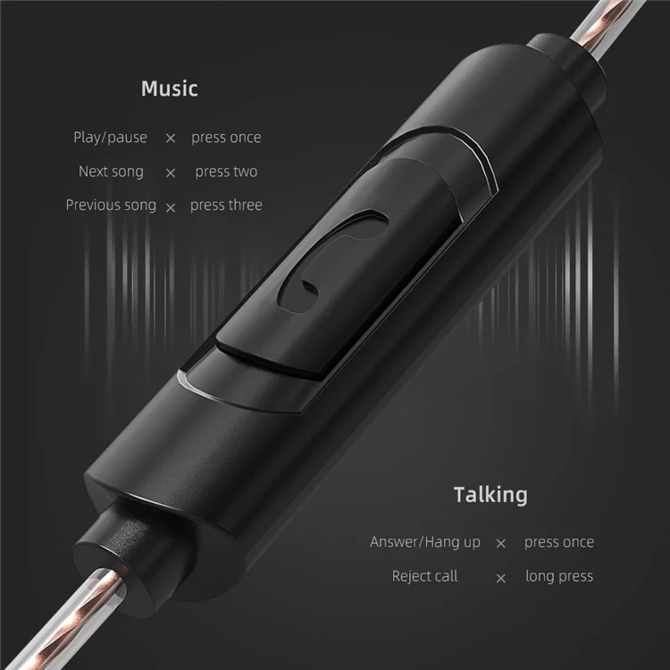 JIANGSHENG X7 Wired In-Ear Headset HIFI Sports Headphone с 90-градусным L-образным разъемом - Зеленый