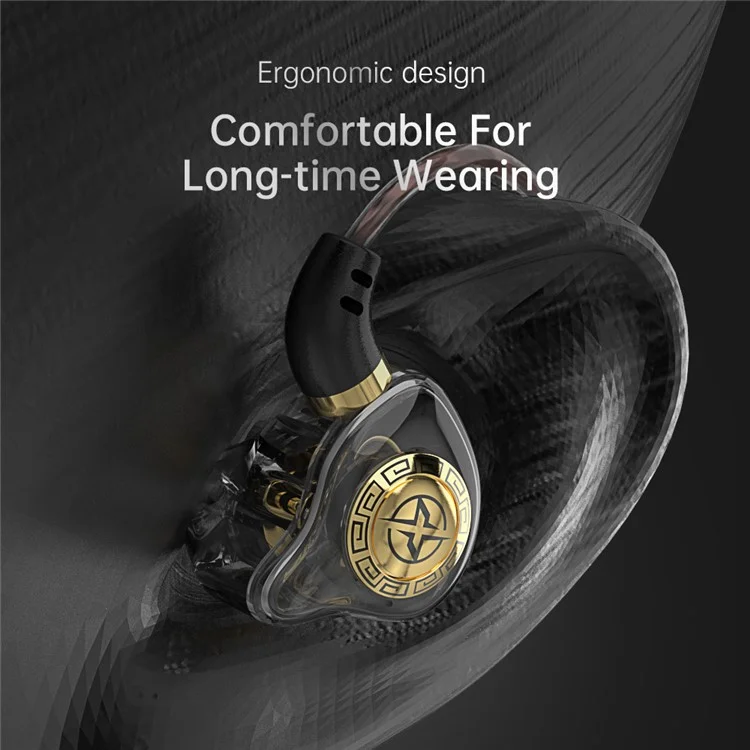 JIANGSHENG X7 Wired In-Ear Headset HIFI Sports Headphone с 90-градусным L-образным разъемом - Зеленый