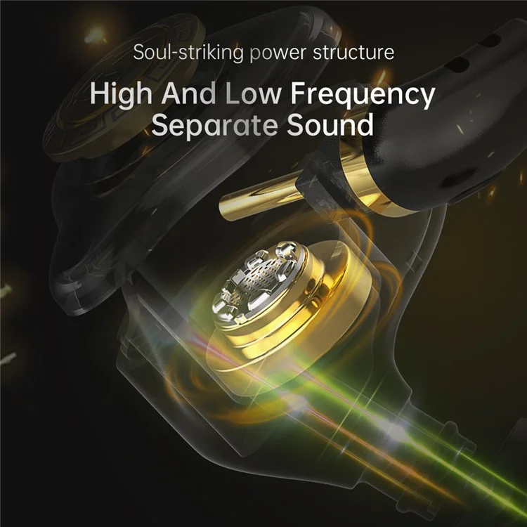 JIANGSHENG X7 Wired In-Ear Headset HIFI Sports Headphone с 90-градусным L-образным разъемом - Зеленый
