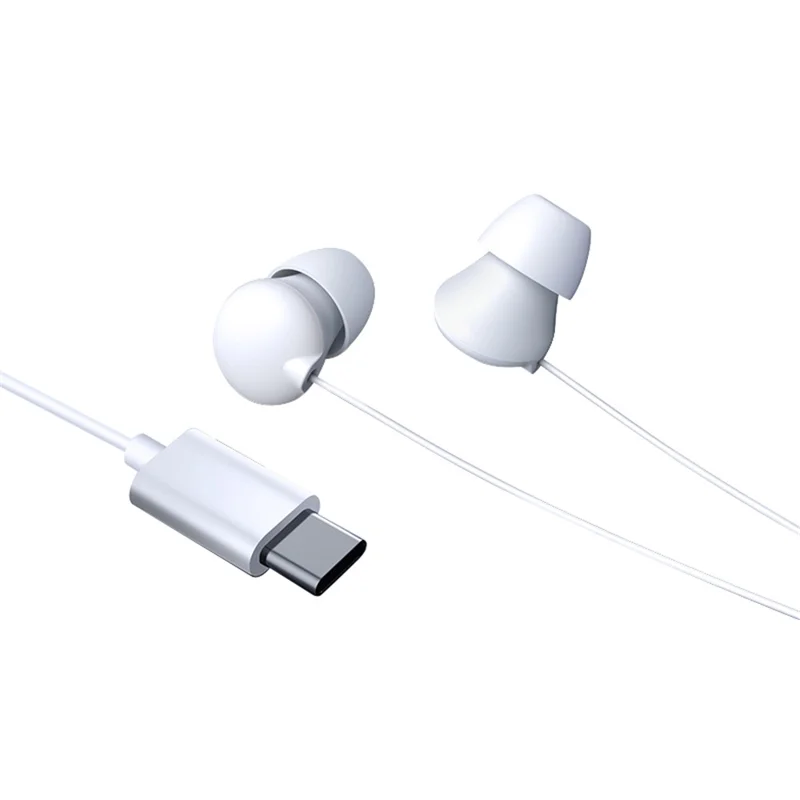 XUNDD XDHE-015 Спящая гарнитура Type-C Проводные внутриканальные наушники с шумоподавлением, ультрамягкие силиконовые наушники - Белые
