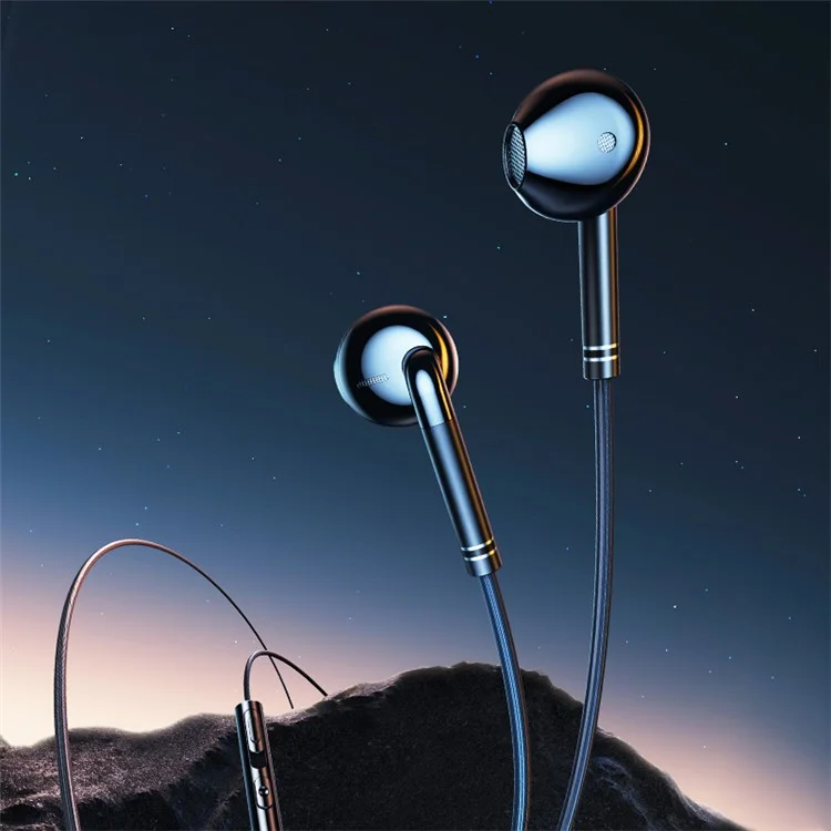 XUNDD XDHE-016 Type-C Plug Semi-in-ear Wired Earphone for Phone Tablet Laptop Music Headset - White