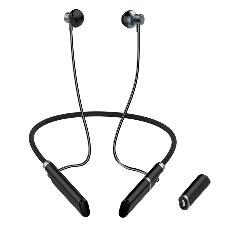 B998 Écouteurs sans fil Neckband Half In-Ear Bluetooth 5.3 Écouteurs Antibruit avec connecteur