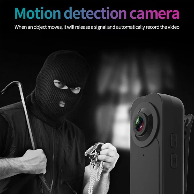 A18 Clip Caméra Clip HD 1080p Video IR Vision Night Vision Motion Detection Camera Outdoor Sports Lavalier Camera