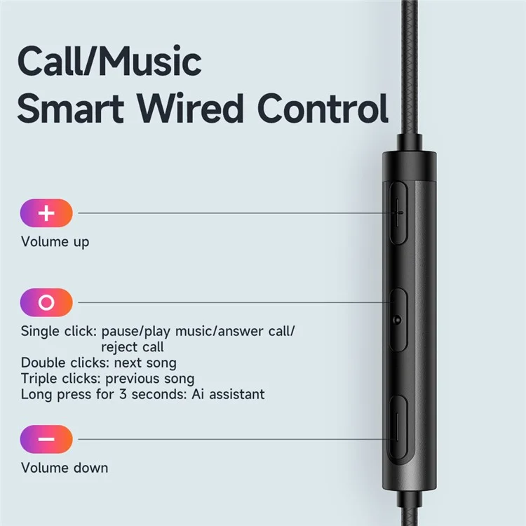 MCDODO HP-4070 Auriculares con cable estéreo tipo C Sonido HD Micrófono para llamadas Auriculares