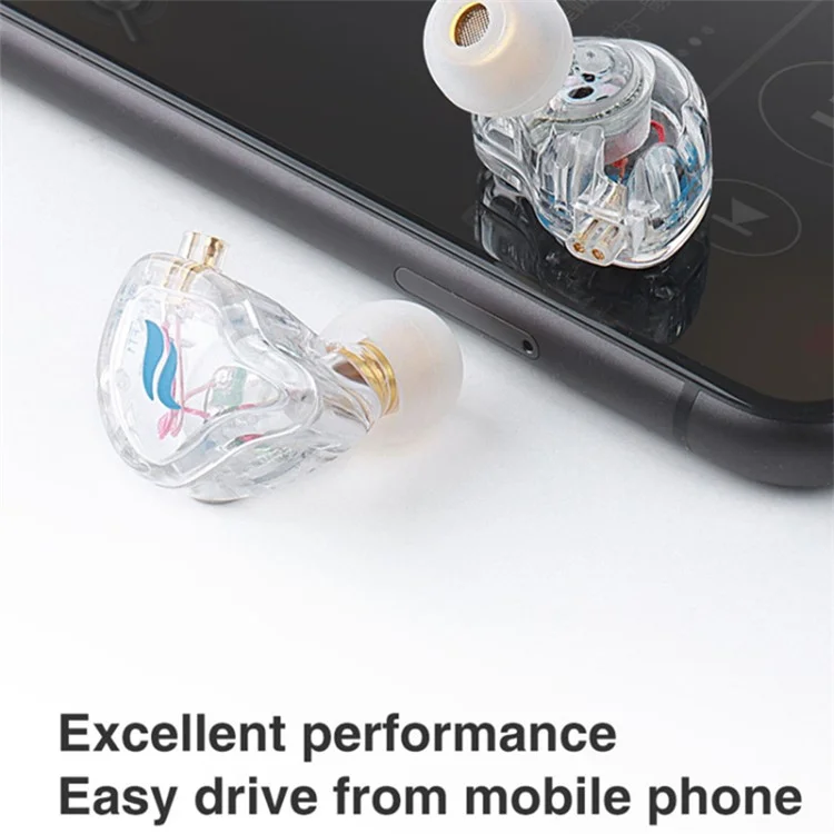 FZ FT1 Dynamic Earphone Stereo Surround Music Earbuds with Detachable Cable, No Mic - Pink
