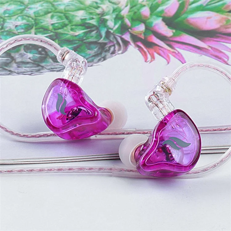FZ FT1 Dynamic Earphone Stereo Surround Music Earbuds with Detachable Cable, No Mic - Pink
