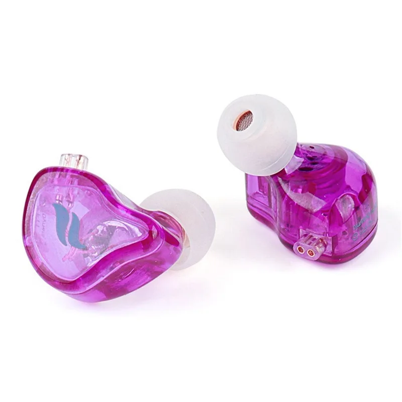 FZ FT1 Dynamic Earphone Stereo Surround Music Earbuds with Detachable Cable, No Mic - Purple