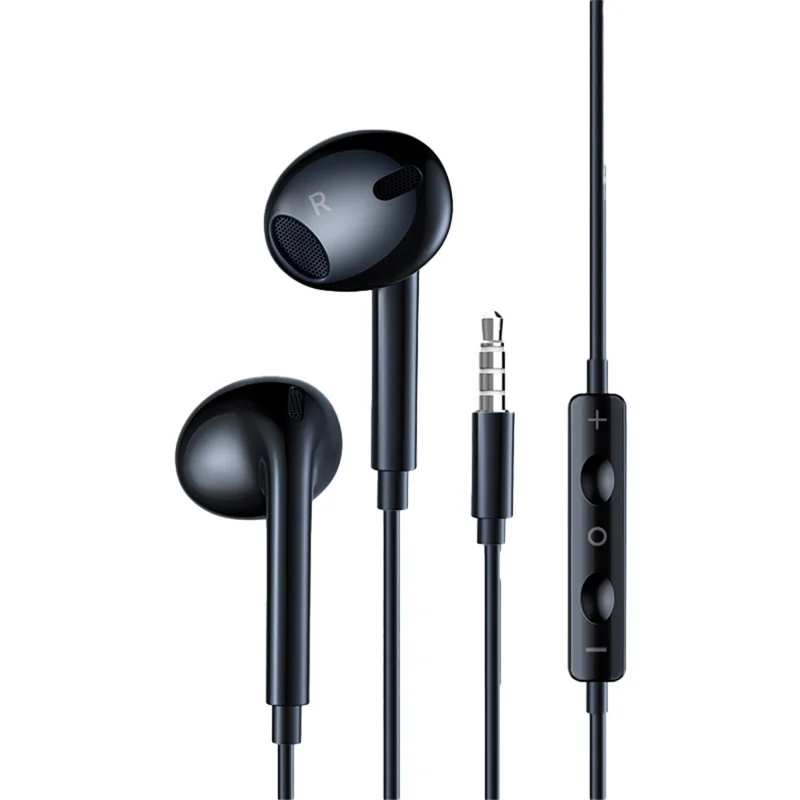 XUNDD XDHE-017 3.5mm Wire Control Music Call Earphone Semi-in-ear Mobile Phone Headset - Black