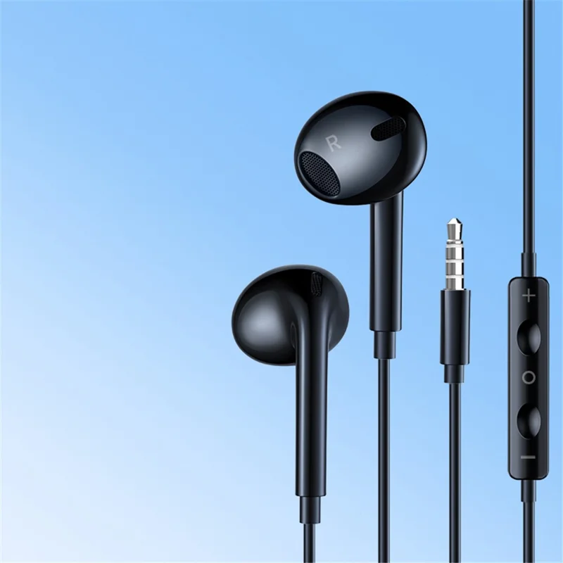 XUNDD XDHE-017 3.5mm Wire Control Music Call Earphone Semi-in-ear Mobile Phone Headset - Black