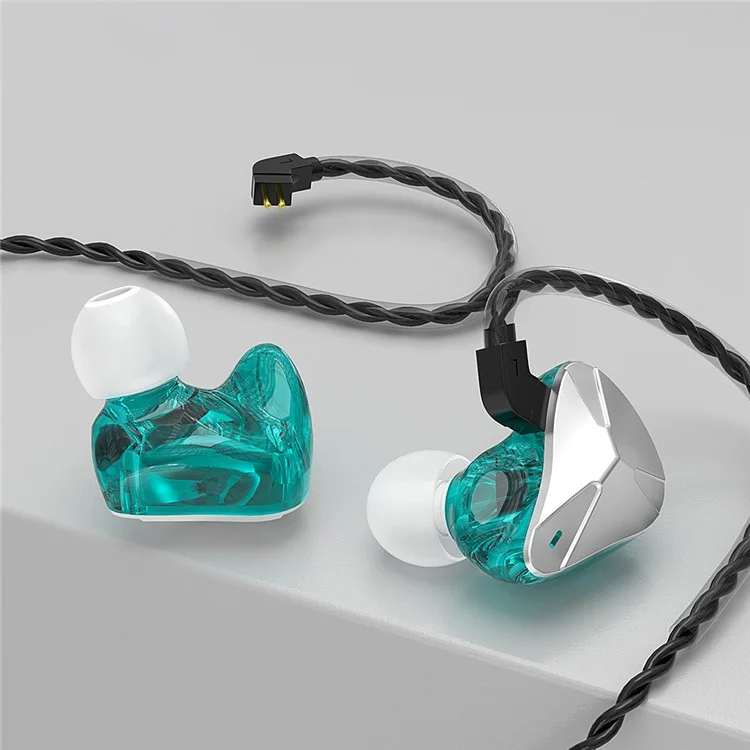 CVJ Demon Wired Earphones 3.5mm Plug HiFi Headphones with Detachable Cable (No Mic) - Silver