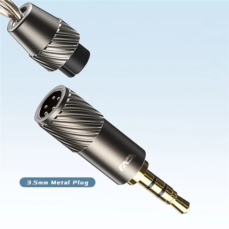CVJ Nami Aluminum Magnesium Alloy Diaphragm In-Ear Wired Headphone Switch Tuning Earphones with Detachable Cable (No Mic)