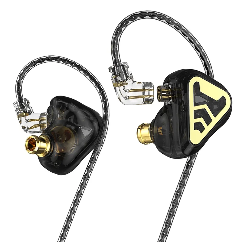 CVJ TXS Wired Earphones with Microphone 3.5mm In-Ear Earbuds Dynamic Drivers HiFi Stereo Tuning Headset - Black