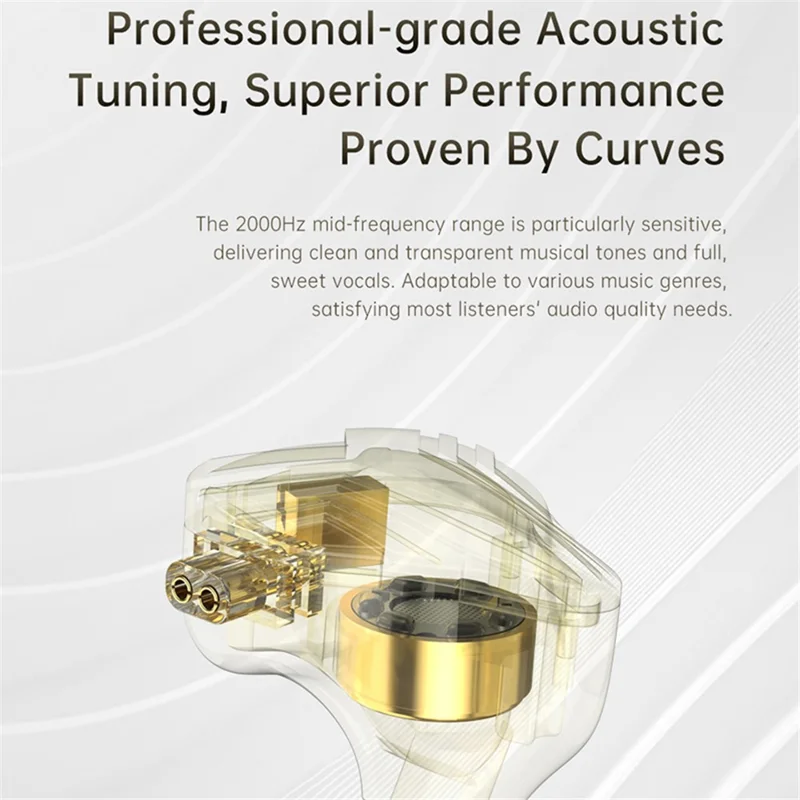 CVJ KE-S 3.5mm In-Ear Headphones Wired Earbuds Heavy Deep Bass Gaming Headset (No Microphone) - Black