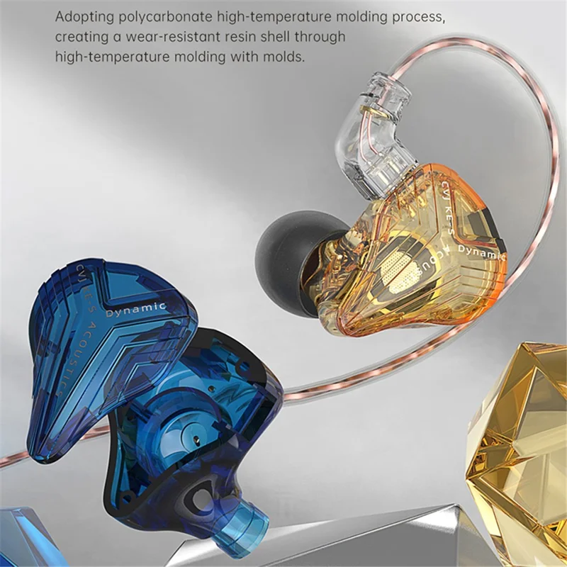 CVJ KE-S 3.5mm In-Ear Headphones Wired Earbuds Heavy Deep Bass Gaming Headset (No Microphone) - Black