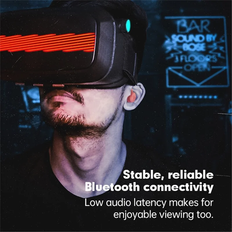 T40 trådløse ørepropper med øreklodser, IPX6 vandtæt, hænderfri betjening med touchkontrol, bøjelige sportsørepropper - Sort