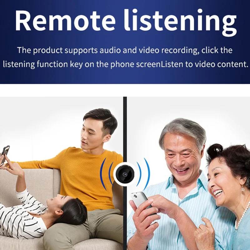 A9 Mini Camera WiFi Wireless Security Protection Remote Monitor Video Camcorder, APP: iwfcam - White