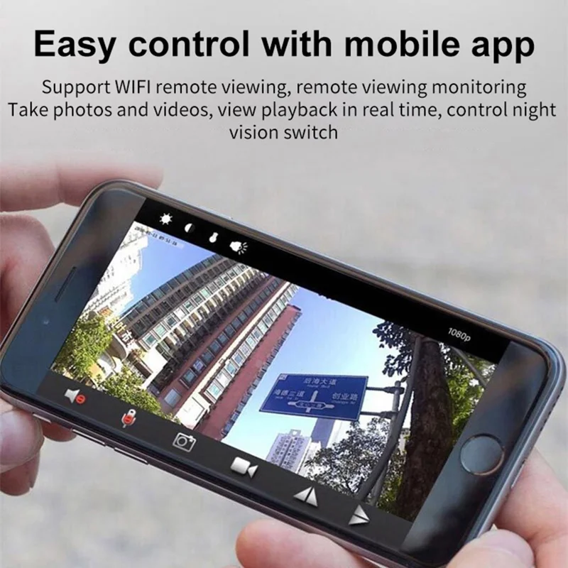 A9 Mini Camera WiFi Wireless Security Protection Remote Monitor Video Camcorder, APP: iwfcam - White