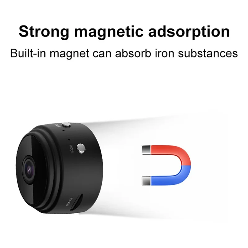 A9 Mini Camera WiFi Wireless Security Protection Remote Monitor Video Camcorder, APP: iwfcam - White