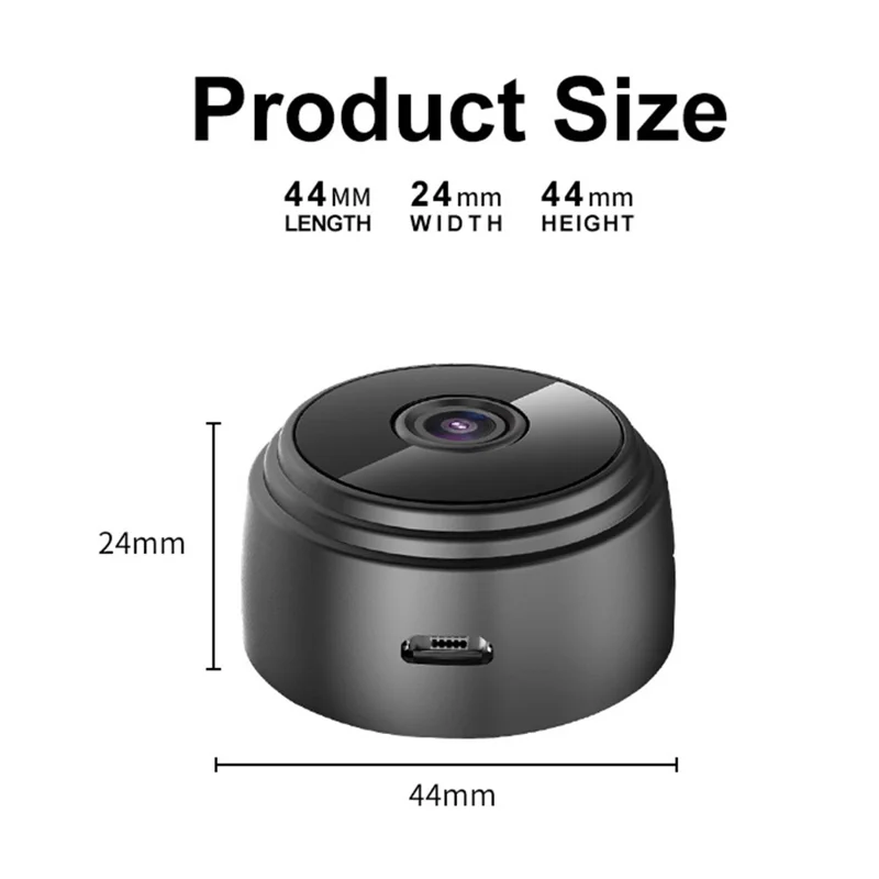 A9 Mini Camera WiFi Wireless Security Protection Remote Monitor Video Camcorder, APP: iwfcam - White