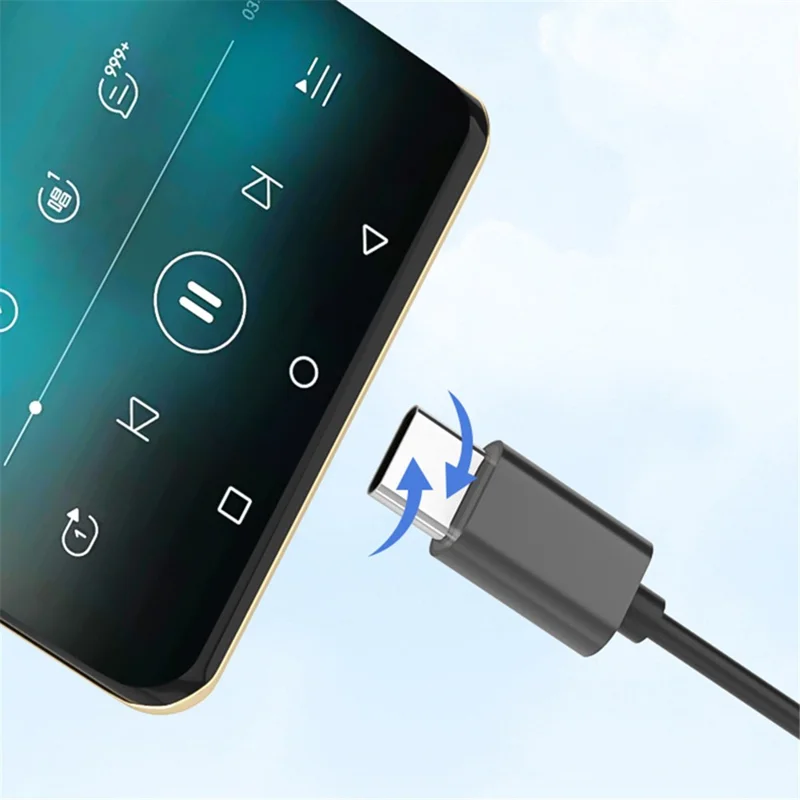 TIANSTON E51 Type-C Wired In-ear Earphone Wire Control Music Calling Headset - White