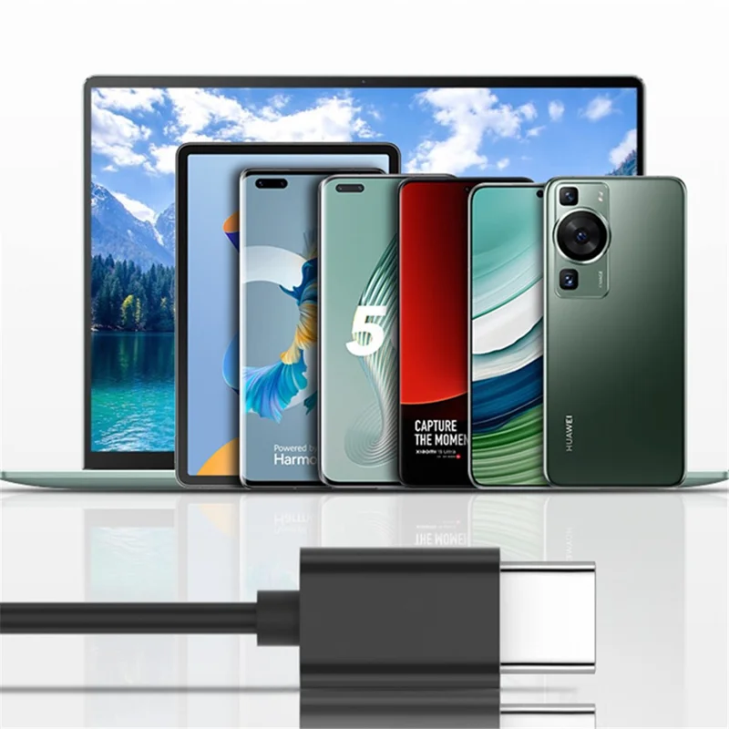 TIANSTON E51 Type-C Wired In-ear Earphone Wire Control Music Calling Headset - White