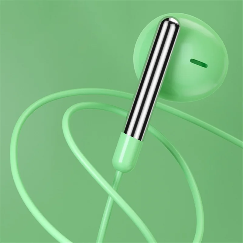 TIANSTON 3.5mm AUX In-Ear Wired Earphone Headphone with Microphone - Red