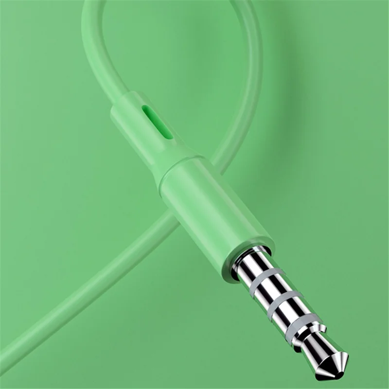 TIANSTON 3.5mm AUX In-Ear Wired Earphone Headphone with Microphone - Red