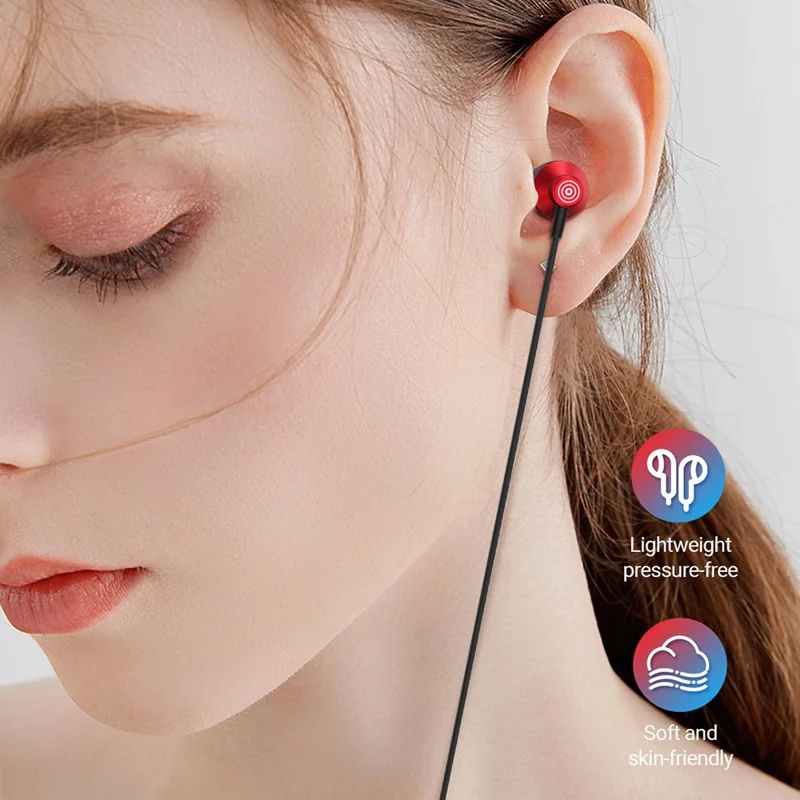 CELEBRAT D14 Metal Shell Type-C Wired Earphone Stereo Phone Music Headset - Black