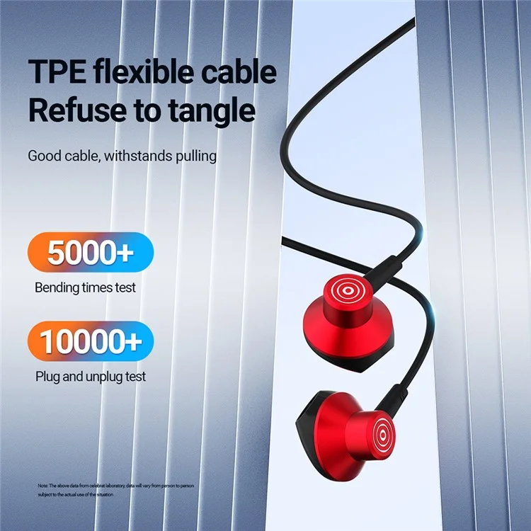 CELEBRAT D14 Auricular con cable con cable Tipo-C de concha metálica Auriculares estéreo para teléfono Música - Blanco 