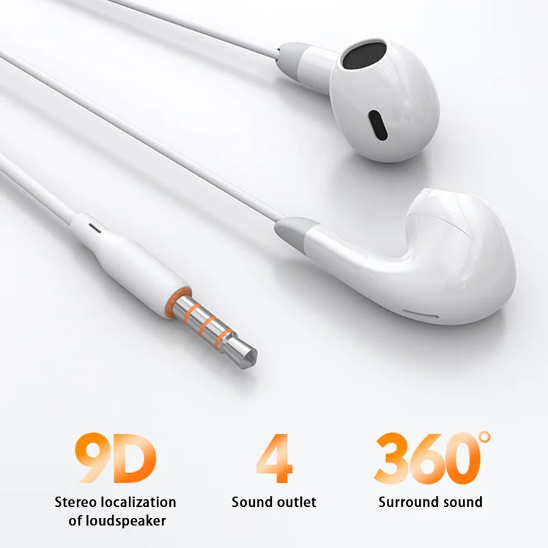 Celebrat G27 de 3.5 mm Wired Wired Earphone Wire Control Música Auriculares Llamadas de Llamadas