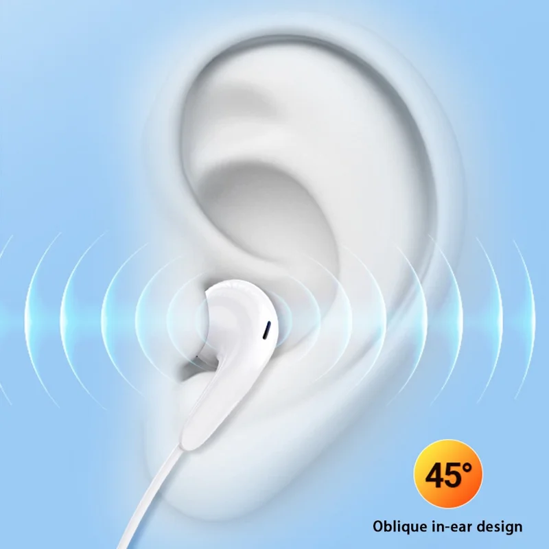 CELEBRAT G26 3.5 مم سماعة أذن داخل الأذن مع تحكم سلكي وسماعة رأس للموسيقى والمكالمات - أبيض