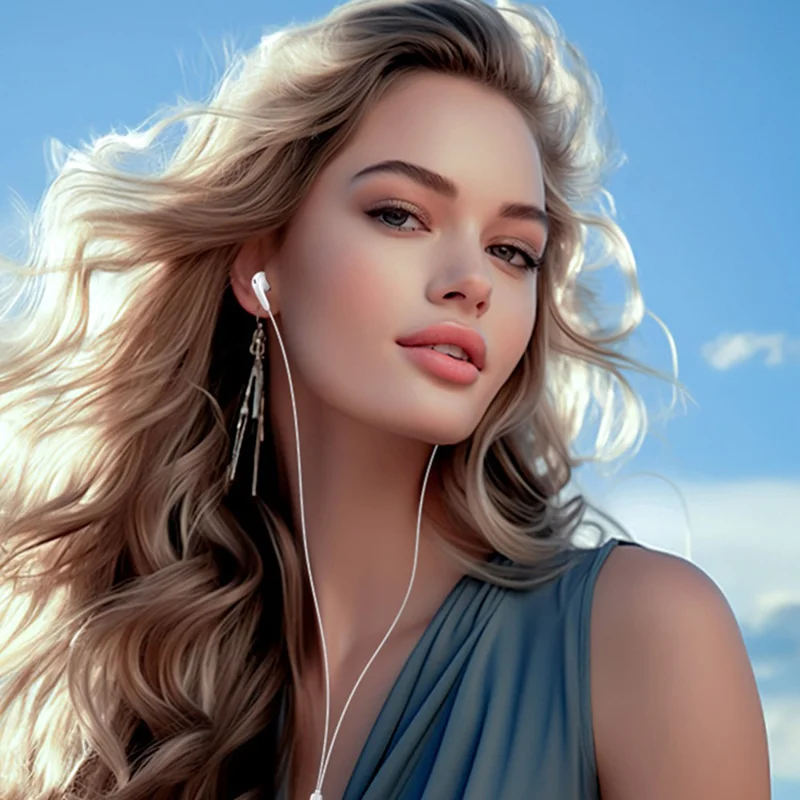 CELEBRAT G26 3.5 مم سماعة أذن داخل الأذن مع تحكم سلكي وسماعة رأس للموسيقى والمكالمات - أبيض