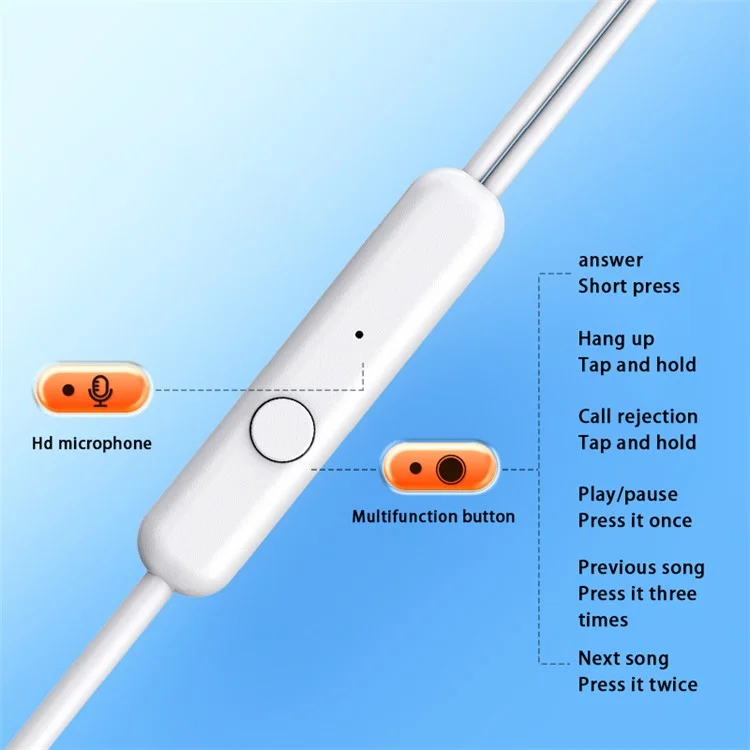 CELEBRAT G28 Écouteurs stéréo filaires 3,5 mm Contrôle du fil Casque de téléphone - Noir