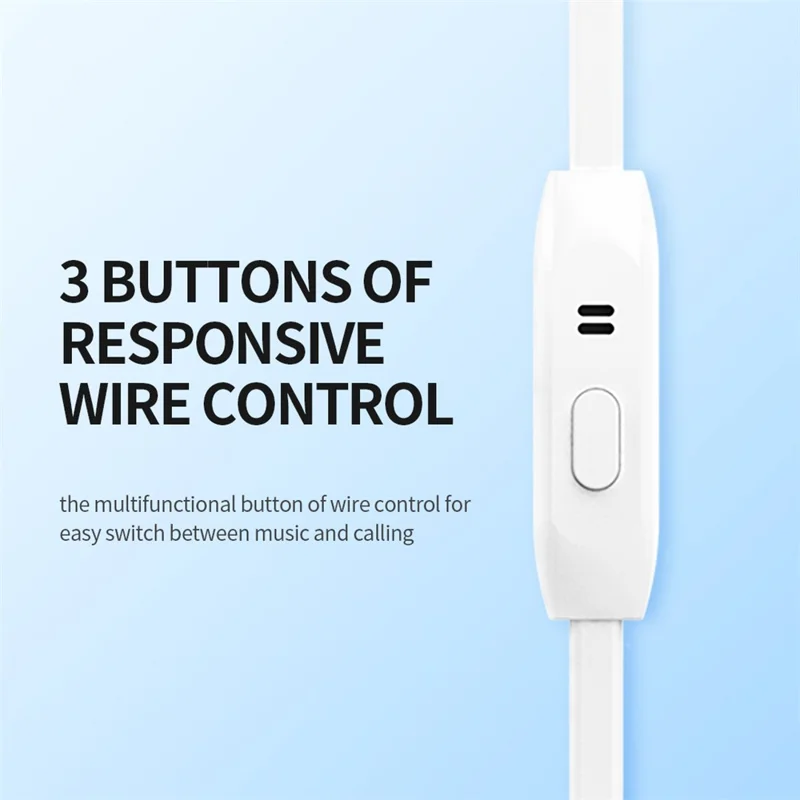 CELEBRAT D7 Built-In Mic Metal Earphone Earbud 3.5mm Wired Control Headphone - Gold