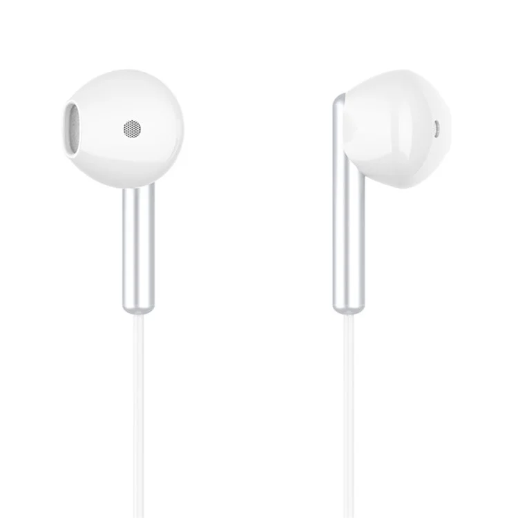CELEBRAT G6 Auricular con cable alámbrico de música de ángulo recto de 3,5 mm Control de llamadas - Blanco 