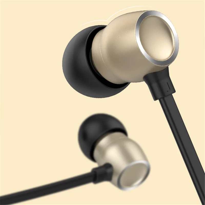 CELEBRAT G10 3.5mm Wire Control In-ear Metal Earphone Stereo Music Calling Headset - Black